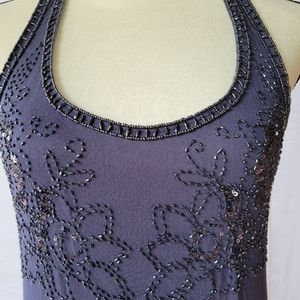 Royal blue, racerback, beaded tank